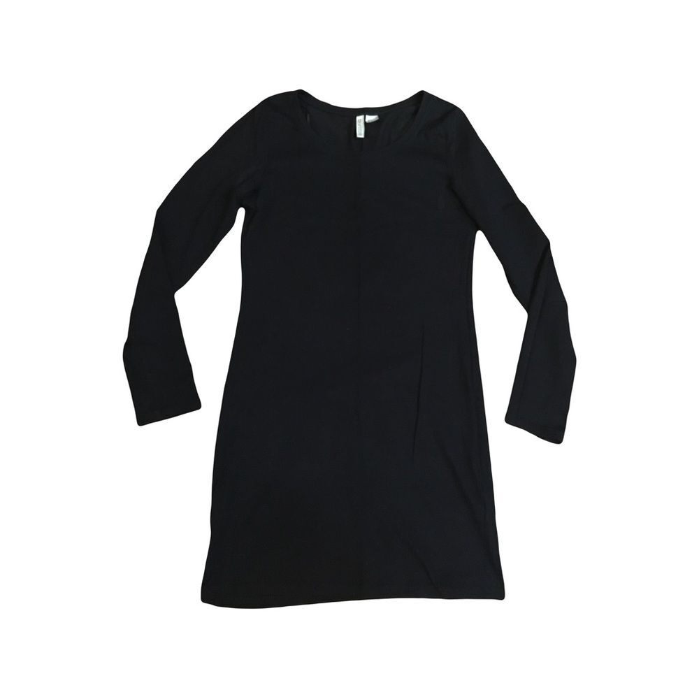 H&M Divided SMALL Black Mini dress long sleeve GUC